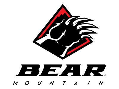 Un logotipo digital para Bear Mountain Resort