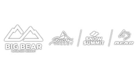 Un logotipo digital para Big Bear Mountain Resort; hay logotipos para Snow Valley, Snow Summit y Bear Mountain.