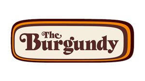 Un logotipo digital para The Burgundy en Big Bear Lake.