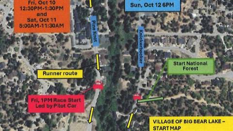 Folleto digital sobre el cierre de carreteras en la línea de salida de la carrera Kodiak 2025