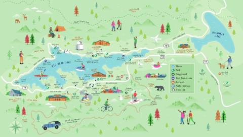 Mapa de artistas de Big Bear Lake