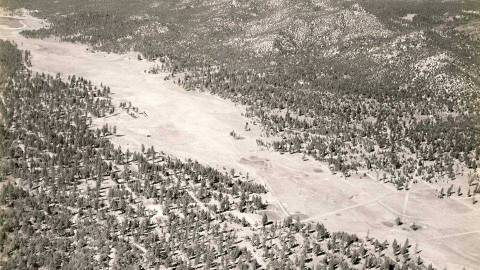 Foto histórica de Yuhaaviat, el nombre indígena de Big Bear Lake.